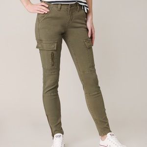 Silver Cargo Skinny Jean